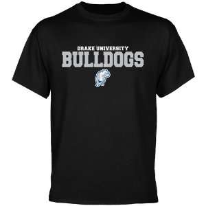  Drake Bulldogs Black University Name T shirt: Sports 