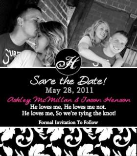   Calendar Photo Save The Date Wedding Magnets Favors YOUR COLOR Custom