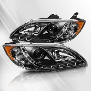   /non hatchback) R8 style LED Projector Headlights ~ pair set (Black