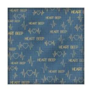   Visit Paper 12X12   Heart Beep by Karen Foster Arts, Crafts & Sewing