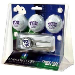 Texas Christian Horned Frogs 3 Golf Ball Gift Pack w/ Kool Tool   NCAA 