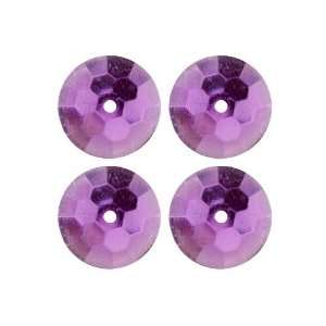  Ka Jinker Jems Faceted Round Purple 15 per Package By The 