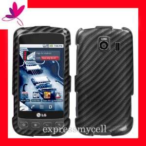 Case Cover Virgin Mobile Sprint LG OPTIMUS V U S CARBON  
