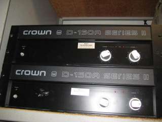 Crown Amcron D 150A Series II Stereo Power Amplifier  
