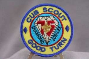BSA Patch Cub Scout 75 Diamond Jubilee Good Turn Patch  