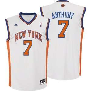 Carmelo Anthony Youth Jersey: adidas White Replica #7 New York Knicks 