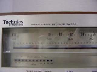 Technics Panasonic SA 500 AM FM Stereo Receiver  