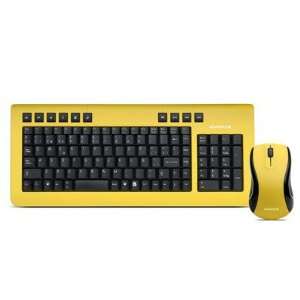 Soyntec® Wireless Keyboard & Mouse Inpput ComboTM 350 Yellow, Spanish 