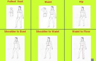 for body measurements information please click