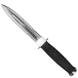  6 3/5 Stainless Steel Partially Serrated Combat Military 