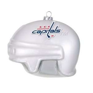 Washington Capitals NHL Glass Hockey Helmet Ornament (3)  