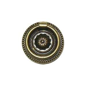  Colonial Revival Ring Pull   Old Brass