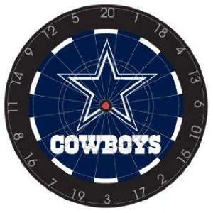   Dallas Cowboys 18in Bristle Dart Board  Game Room: Sports & Outdoors