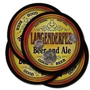  LANGENDERFER Family Name Beer & Ale Coasters Everything 