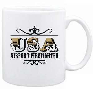  New  Usa Airport Firefighter   Old Style  Mug 