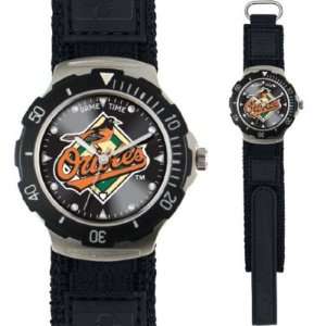 Baltimore Orioles Game Time Agent Series Velcro Strap Mens MLB Watch 