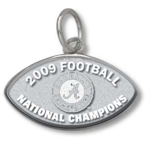  2009 BCS National Champion Alabama Sterling Silver Charm 