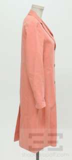 Kors Michael Kors Coral Pink Cotton Button Up Jacket Size 4  