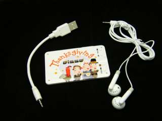 NEW Thanks Giving Nice patterns& Credit card shaped MP3 Player  