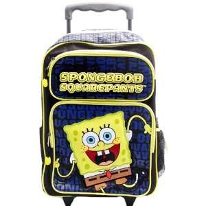  Spongebob Full Size Wheeled Rolling School Backpack Toys & Games