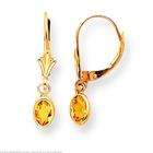   yellow crystals vintage jewelry citrine crystals leaf pendant earrings