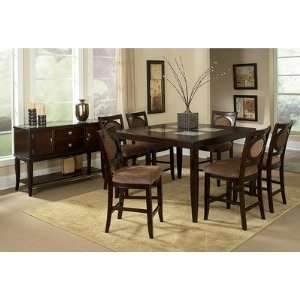   Counter Height Dining Table in Multi Step Merlot Furniture & Decor