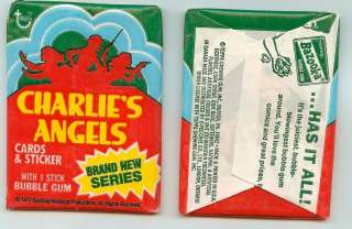 1977 topps Charlies Angels Series 4 single Wax Pack  
