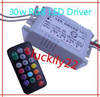 30w RGB IP67 LED Light Driver AC110V 220V+ remote R2  