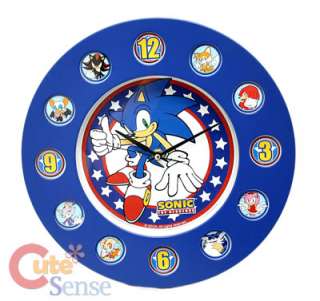 Sega Sonic Round Large Wall Clock/Watch Sega Licensed  