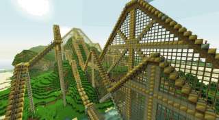 Custom Minecraft Roller Coaster Map  