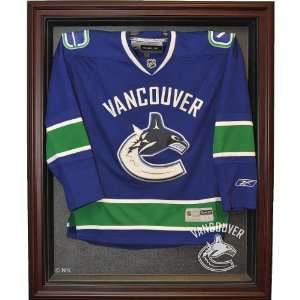  Caseworks Vancouver Canucks Mahogany Jersey Display Case 