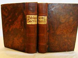 Biblia Sacra Old & New Testament 2vols 1578 Illus  