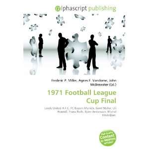  1971 Football League Cup Final (9786134233941) Books