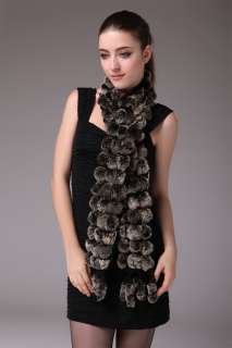   Rex rabbit fur 4 colors neck warmer scarf shawl scarves scarves  