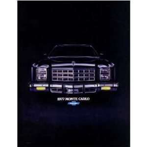  1977 CHEVROLET MONTE CARLO Sales Brochure Book Automotive
