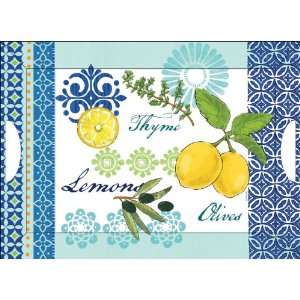  Kay Dee Designs Lemons and Olives Large Melamine Tray 