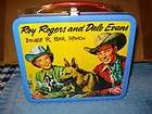 roy rogers double r bar lunch box and medallion authorzed