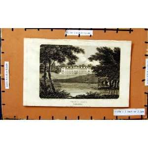   1801 View Woburn Abbey Bedfordshire England Engraving: Home & Kitchen
