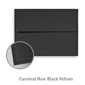  Carnival Vellum New Black Envelope   250/Box Office 