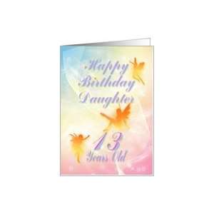  Dancing fairies Birthday card, Daughter, 13 years old Card 