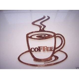 Good Morning Coffee Cups Kitchen Decor Metal Wall Art:  