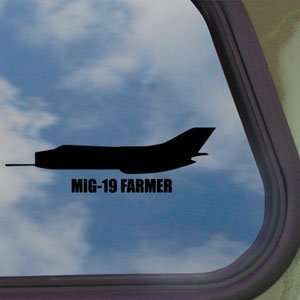  MiG 19 FARMER Black Decal Military Soldier Window Sticker 
