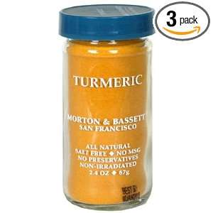 Morton & Basset Tumeric, 2.4 Ounce (Pack of 3)  Grocery 