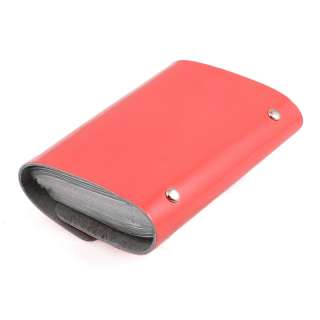 Women Men 26 Slots Glossy Genuine Leather ID Credit Card Case Holder 