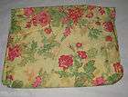   JC PENNEY HOME BED SKIRT Dust Ruffle shabby Yellow floral chic