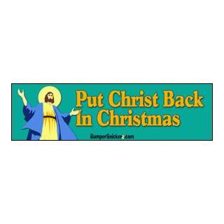 Put Christ Back In Christmas   Refrigerator Magnets 7x2 in