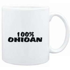  Mug White  100% Ohioan  Usa States
