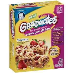 Gerber Graduates Chewy Granola Bars Strawberry   8 Pack  