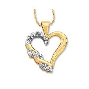   Heart Pendant in 10K Gold 1/5 CT. T.W. DIA FASH PEND/NECK Jewelry