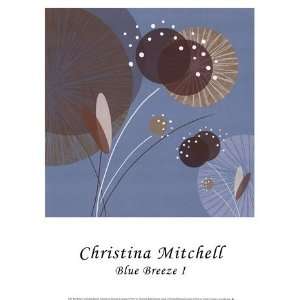 Blue Breeze I   Poster by Christina Mitchell (11.88x15.75)
